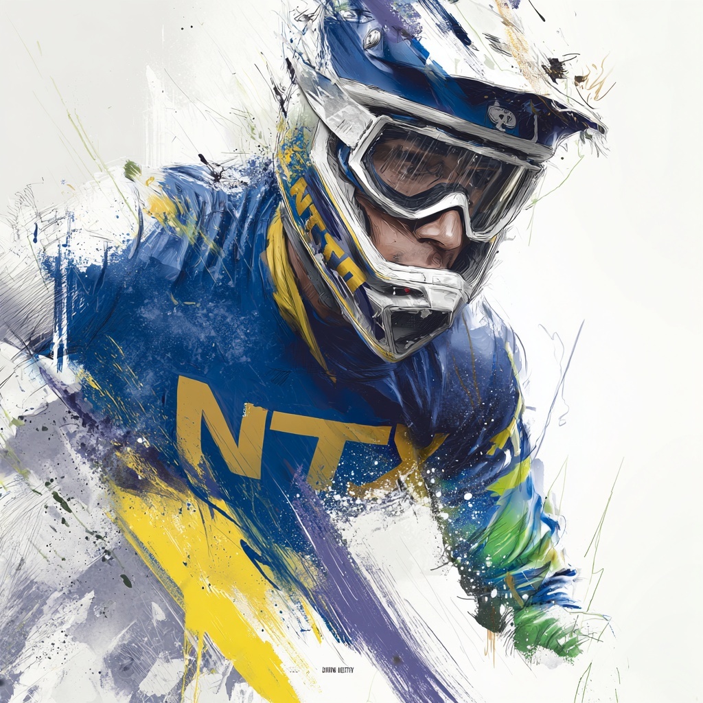 Motorsports athlete showcasing detailed achievements and documentation